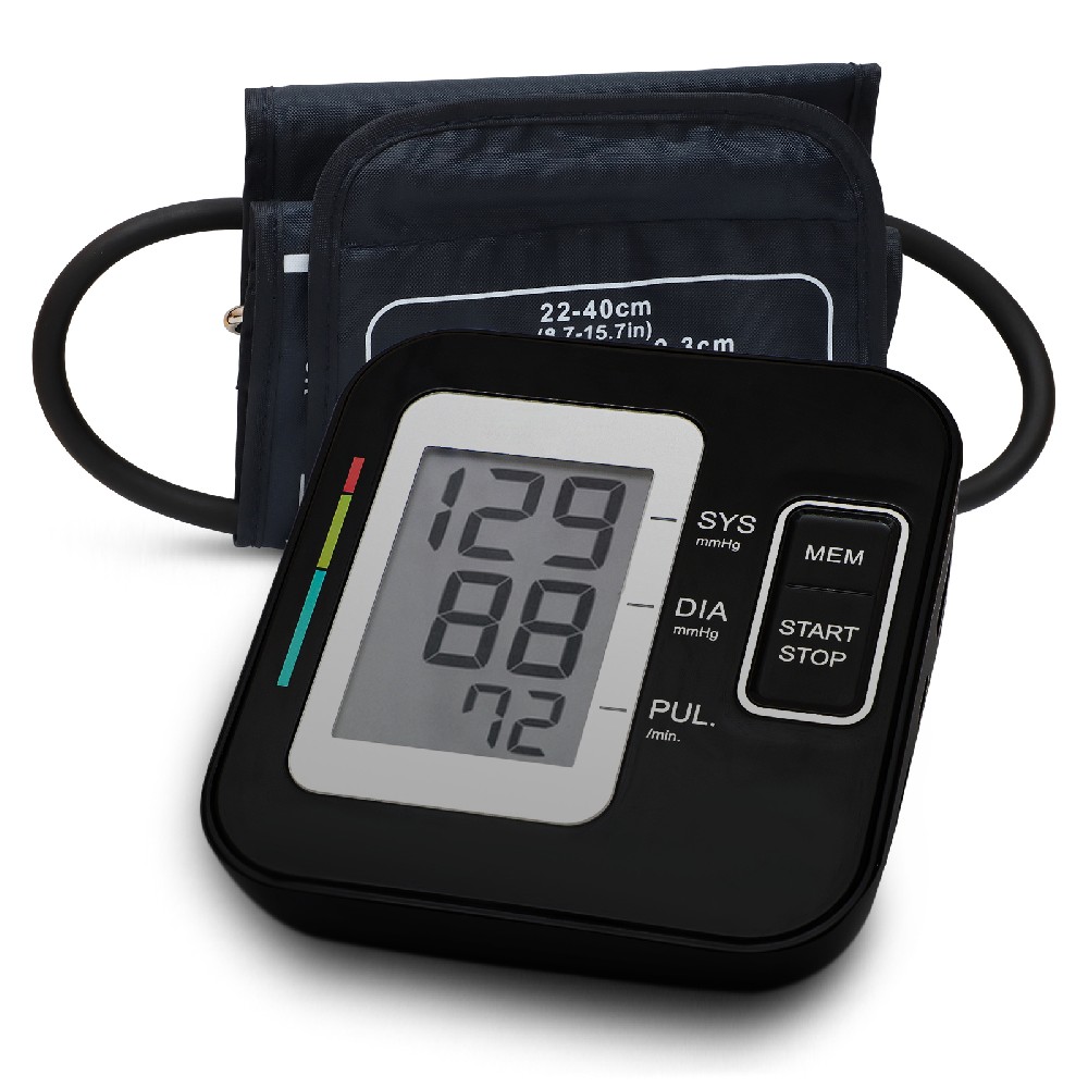 Blood Pressure Monitor Upper Arm - Digital Blood Pressure Machine for Home Use - Adjustable BP Cuff 8.7”-15.7”, Large LCD Display, 2x120 Readings Storage